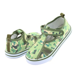 Chaussures pour enfants American Club avec velcro vert camo TEN 27/19 brun gris 4 Chaussures pour enfants American Club avec velcro vert camo TEN 27/19 brun gris 4