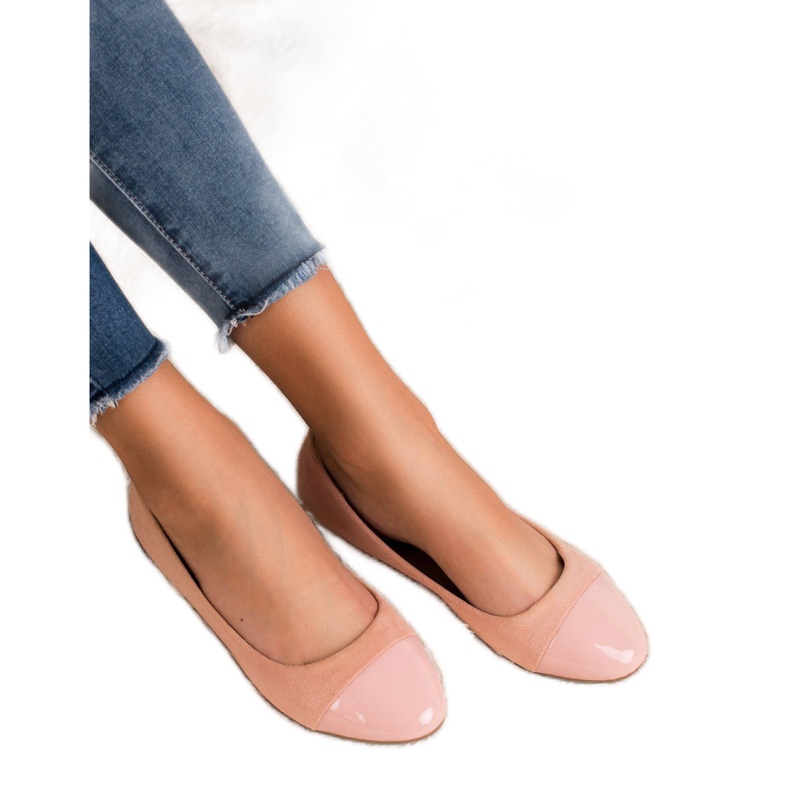 Comer Ballerines en poudre à la mode rose 1