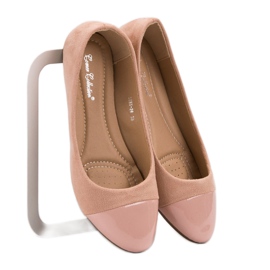Comer Ballerines en poudre à la mode rose 3