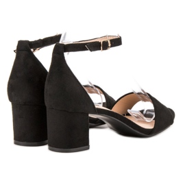 Super Me Sandales confortables sur un bar le noir 3
