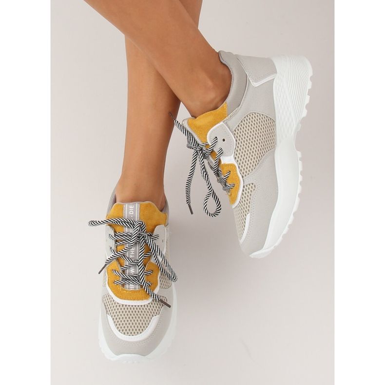 Gris BL170P Chaussures de sport jaunes 2