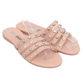 Chaussons roses pour femmes DD83P Rose 1 Chaussons roses pour femmes DD83P Rose 1