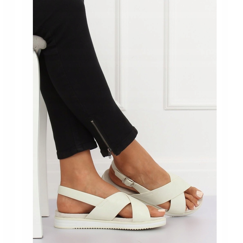 Sandales blanches pour femmes 1495 Blanc 1