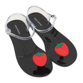 Meliski noir K-3700 Tongs noires multicolore 3