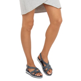 Sandales femme bleu marine 1499 Navy 2