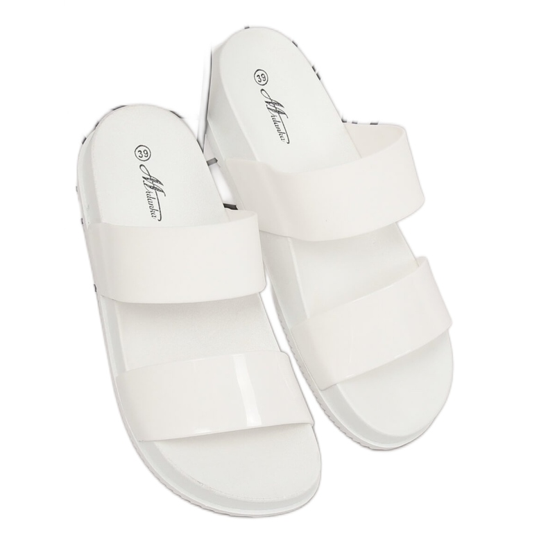 Chaussons blancs pour femmes TS-23 Blanc 1