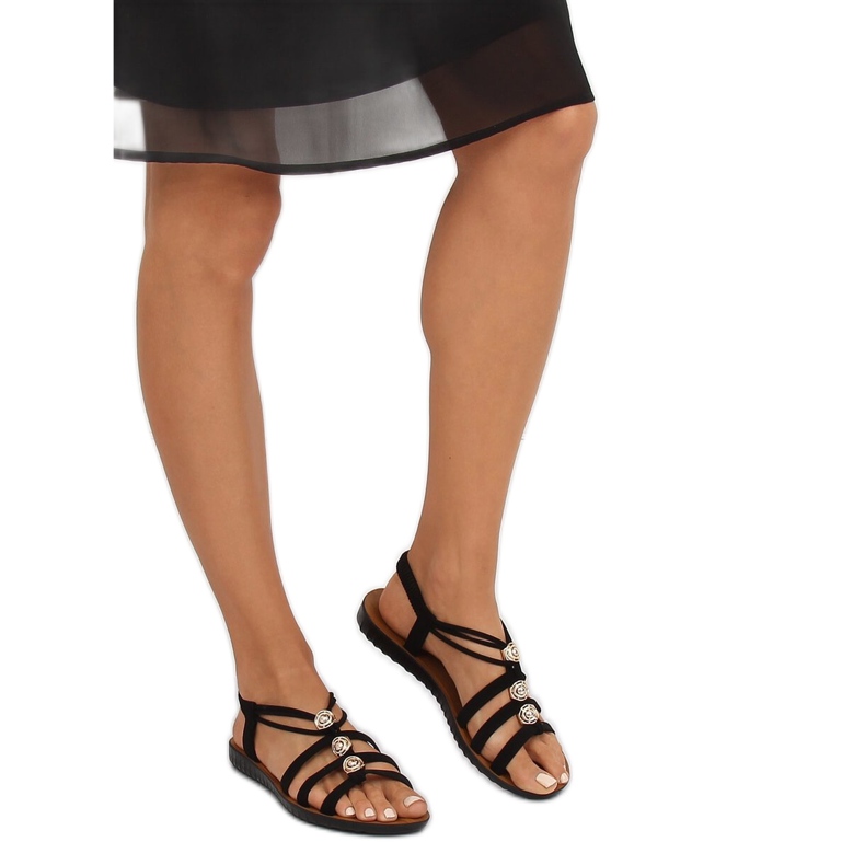 Sandales noires pour femmes FC19-Q33 Noir 2
