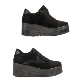 SHELOVET Chaussures noires sur la plate-forme 1
