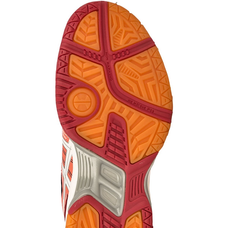 Asics Gel-Rocket 7 W B455N-0601 chaussures de volley-ball multicolore orange 1