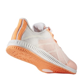 Chaussures d'entraînement Adidas Gymbreaker Bounce W BB0983 blanc orange 1