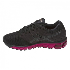 Chaussures de course Asics Gel Quantum 180 2 W T6G7N-9090 noir violet 1