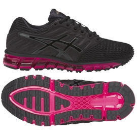 Chaussures de course Asics Gel Quantum 180 2 W T6G7N-9090 le noir violet 3