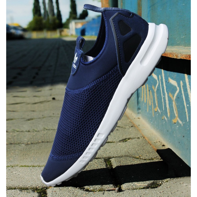 Chaussures Adidas Originals Zx Flux Smooth Slip On W S78958 bleu marin 1