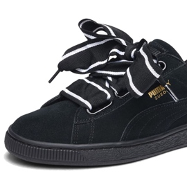 Puma Suede Heart Satin Ii W 364084 01 le noir 2