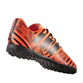 Chaussures de football Adidas Nemeziz 17.4 Tf Jr S82471 orange orange 1