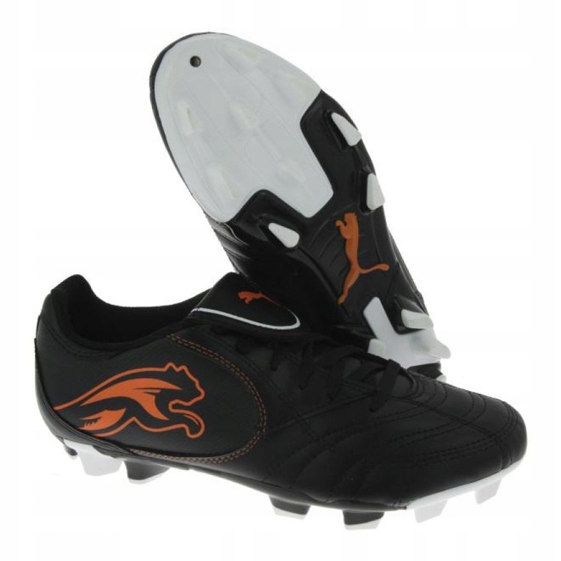Chaussures de football Puma Boca Fg Jr 102532 03 noir noir 1