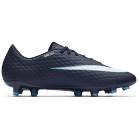 Chaussures de football Nike Hypervenom Phelon Iii Fg M 852556-414 bleu marine bleu marine 1