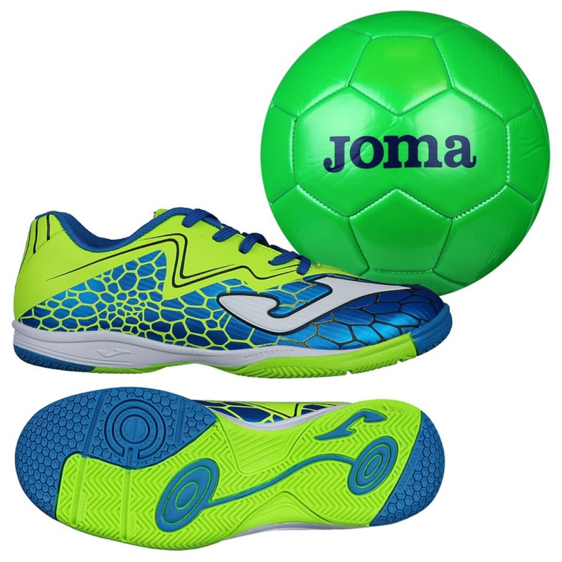 Chaussures indoor Joma Super Copa In Jr SCJS.805.IN multicolore vert 1