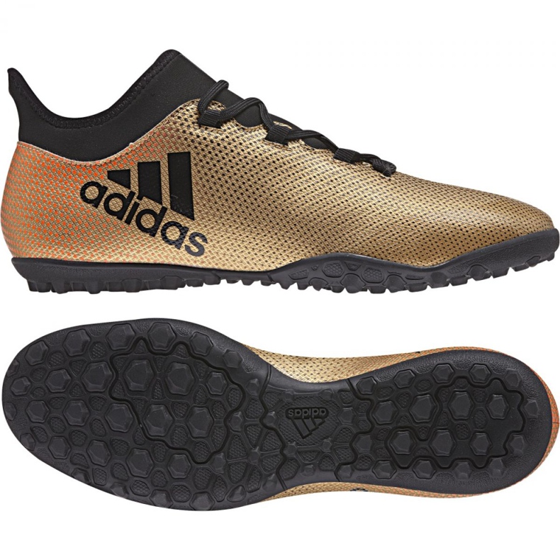 Adidas X Tango 17.3 Tf M CP9135 chaussures de football multicolore d'or 1 Adidas X Tango 17.3 Tf M CP9135 chaussures de football multicolore d'or 1