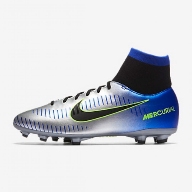 Chaussures de football Nike Mercurial Victory Vi Df Neymar Fg Jr 921486-407 multicolore argent 1