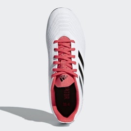 Chaussures de football Adidas Predator 18.4 FxG Jr CP9241 blanche multicolore 2