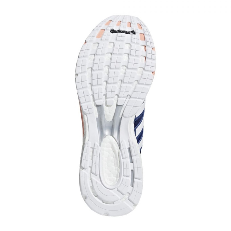 Chaussures running adidas Adizero Boston 6 W BB6418 blanc bleu marine orange 1