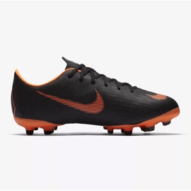 Nike Mercurial Vapor 12 Academy Gs Mg Jr AH7347-081 chaussures de football noir noir 1