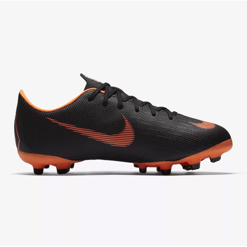 Nike Mercurial Vapor 12 Academy Gs Mg Jr AH7347-081 chaussures de football noir noir 1