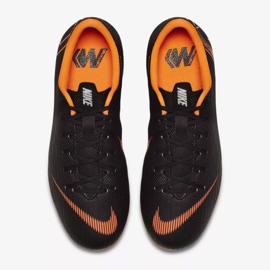 Nike Mercurial Vapor 12 Academy Gs Mg Jr AH7347-081 chaussures de football noir noir 2