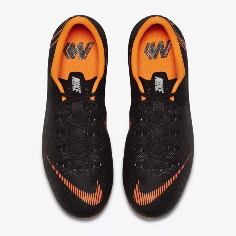 Nike Mercurial Vapor 12 Academy Gs Mg Jr AH7347-081 chaussures de football noir noir 2