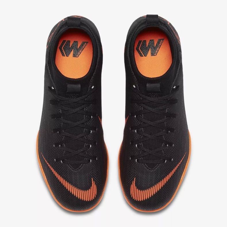Chaussures d'intérieur Nike Mercurial SuperflyX 6 Academy Gs Ic Jr AH7343-081 orange le noir 2