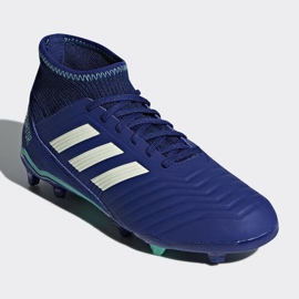 Chaussures de football Adidas Predator 18.3 Fg Junior CP9012 bleu bleu 3