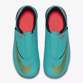 Nike Mercurial Vapor 12 Club Ps V CR7 Mg Jr AJ3096-390 chaussures de football bleu bleu 2 Nike Mercurial Vapor 12 Club Ps V CR7 Mg Jr AJ3096-390 chaussures de football bleu bleu 2