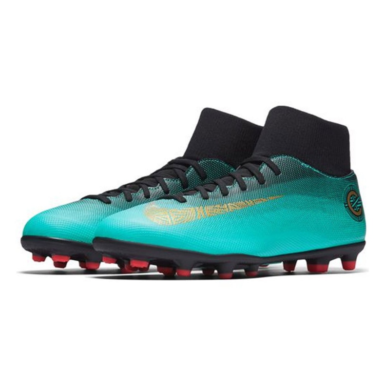 Nike Mercurial Superfly 6 Club CR7 Mg AJ3545-390 chaussures de football multicolore bleu 2