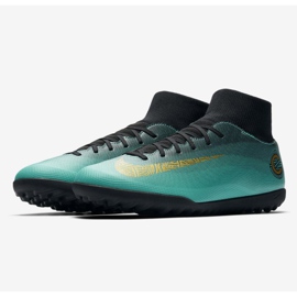 Chaussures de football Nike Mercurialx 6 Club CR7 TF AJ3570-390 bleu bleu 2