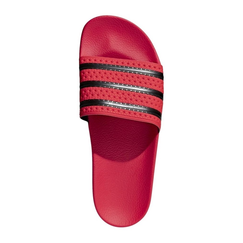 Adidas Originals Adilette Claquettes U CQ3098 noir rouge 1