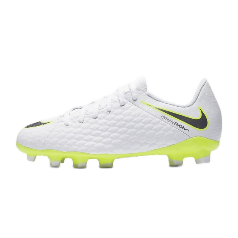 Chaussures de football Nike Hypervenom Phantom 3Academy Fg Jr AJ4119-107 multicolore blanche 1