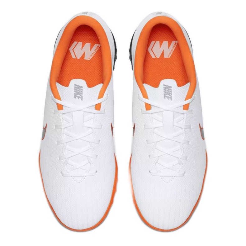 Chaussures de football Nike Mercurial VaporX 12 Academy Gs Tf Jr AH7342-107 blanche blanche 1 Chaussures de football Nike Mercurial VaporX 12 Academy Gs Tf Jr AH7342-107 blanche blanche 1