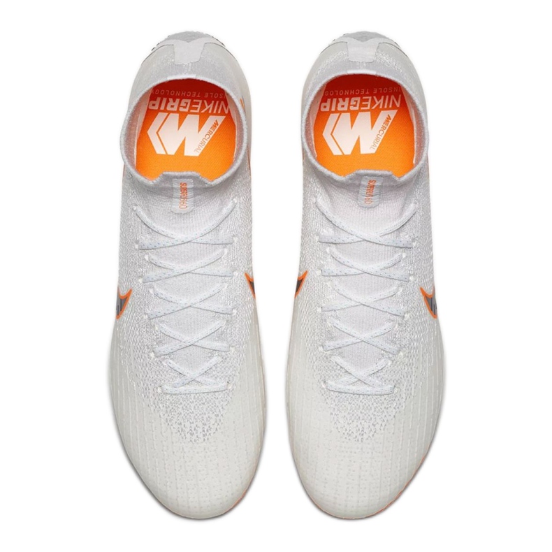 Nike Mercurial Superfly 6 Elite Fg M AH7365-107 chaussures de football blanche blanche 1 Nike Mercurial Superfly 6 Elite Fg M AH7365-107 chaussures de football blanche blanche 1
