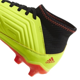 Adidas Preadtor 18.3 Fg Jr DB2319 chaussures de football multicolore jaune 2