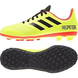 Chaussures de football Adidas Predator Tango 18.4 Tf Jr DB2340 jaune jaune 2