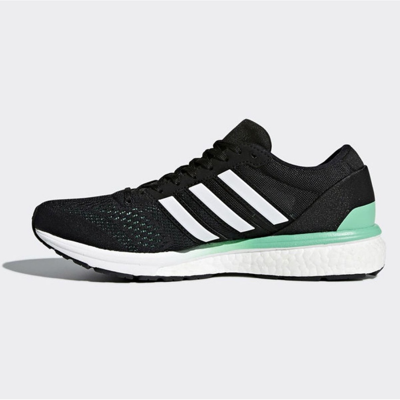 Chaussures running adidas Boston 6 W BB6421 le noir vert 1 Chaussures running adidas Boston 6 W BB6421 le noir vert 1
