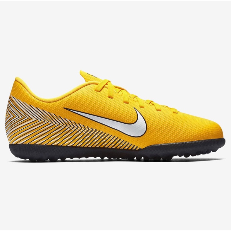 Nike Mercurial Vapor 12 Club Neymar Tf Jr AO9478-710 chaussures de football jaune jaune 1