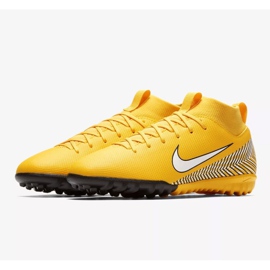 Chaussures de football Nike Mercurial Superfly 6 Academy Gs Neymar Tf Jr AO2887-710 jaune jaune 3