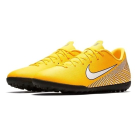 Nike Mercurial Vapor 12 Club Tf M AO3119-710 chaussures de football jaune jaune 2