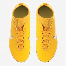 Chaussures indoor Nike Mercurial SuperflyX 6 Club Neymar Ic Jr AO2891-710 multicolore jaune 2