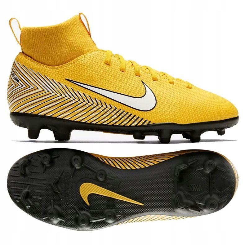 Chaussures de football Nike Mercurial Superfly 6 Club Neymar Mg Jr AO2888-710 multicolore jaune 1 Chaussures de football Nike Mercurial Superfly 6 Club Neymar Mg Jr AO2888-710 multicolore jaune 1