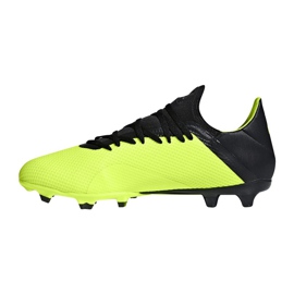 Chaussures de foot Adidas X 18.3 Fg M DB2183 jaune jaune 1