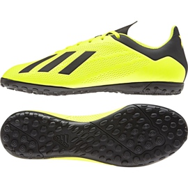 Adidas X Tango 18.4 Tf M DB2479 chaussures de football jaune jaune 2