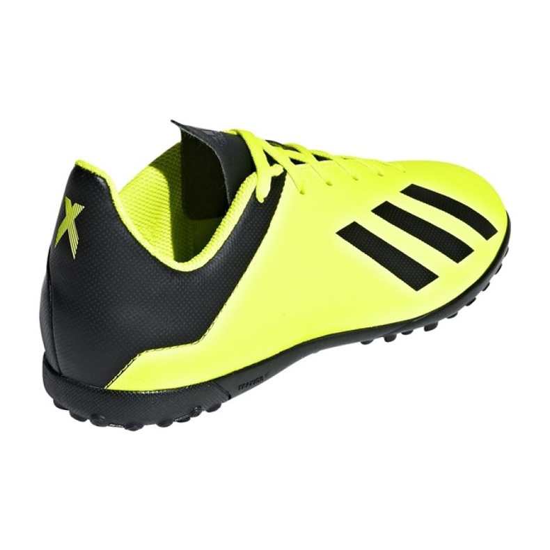 Les chaussures de football adidas X Tango 18.4 Tf Jr DB2435 jaune jaune 2